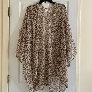 Aerie Swim Leopard print Beach coverup one size